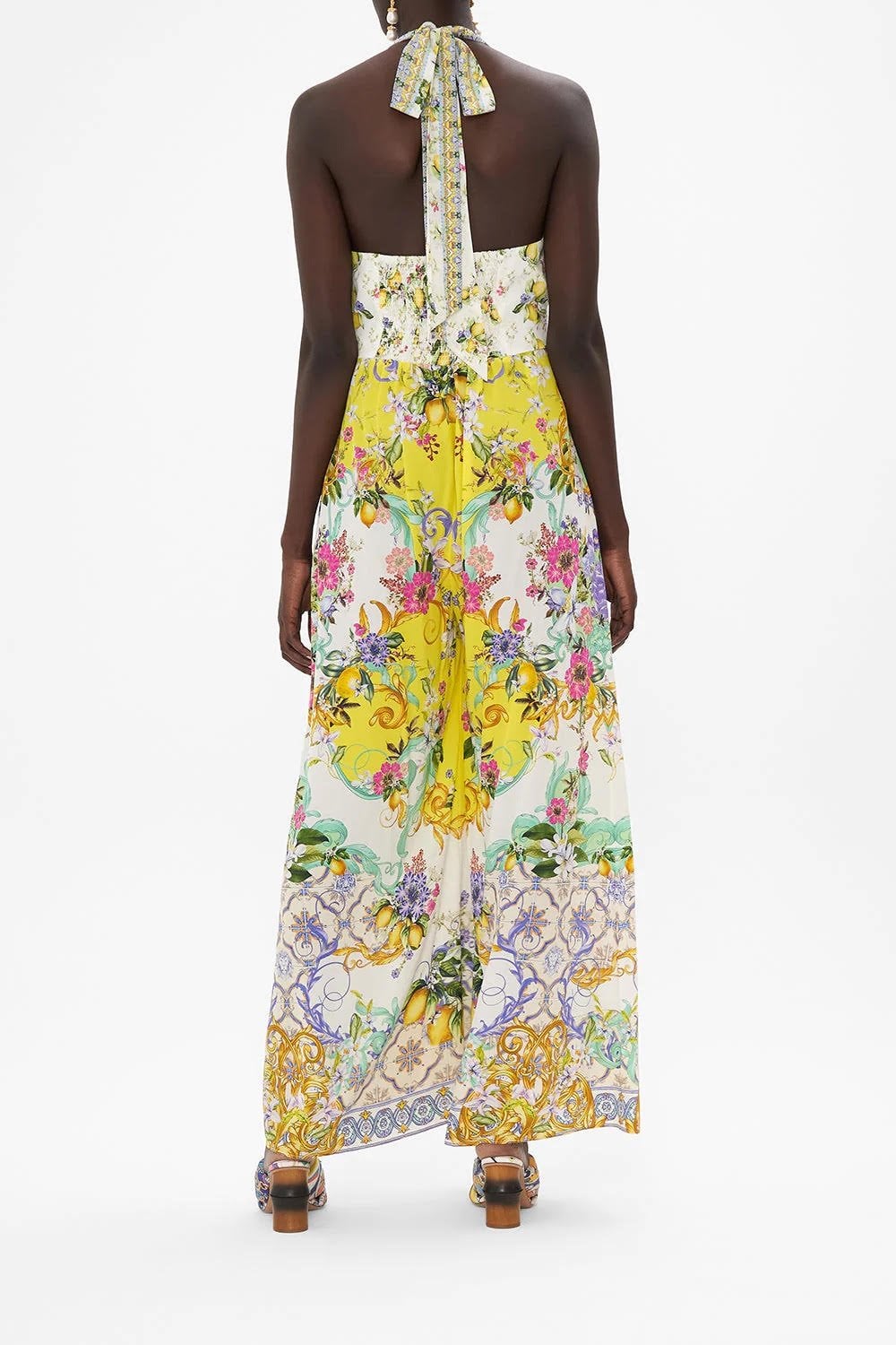 Camilla Women's Halterneck Jumpsuit With Neck Tie 26700