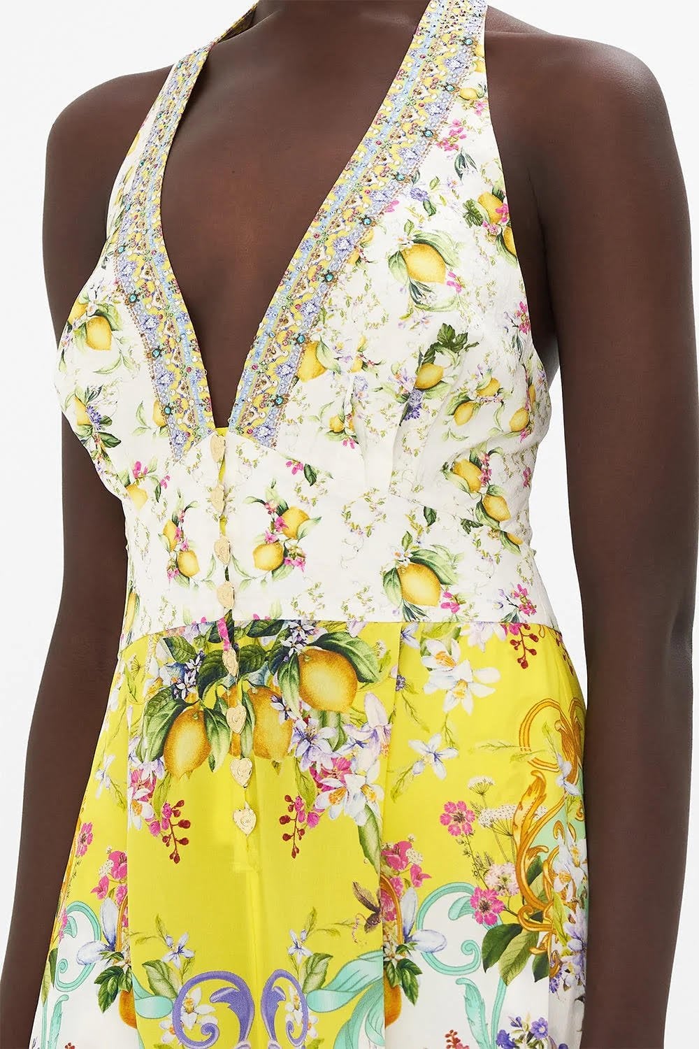 Camilla Women's Halterneck Jumpsuit With Neck Tie 26700