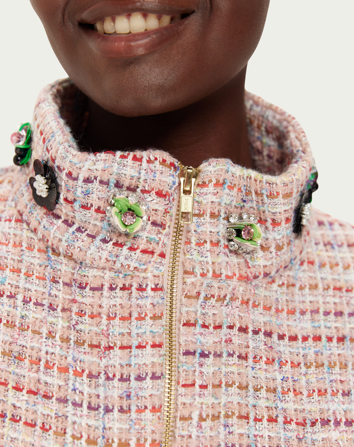 Me369 Ivy Cropped High Neck Zip 50361