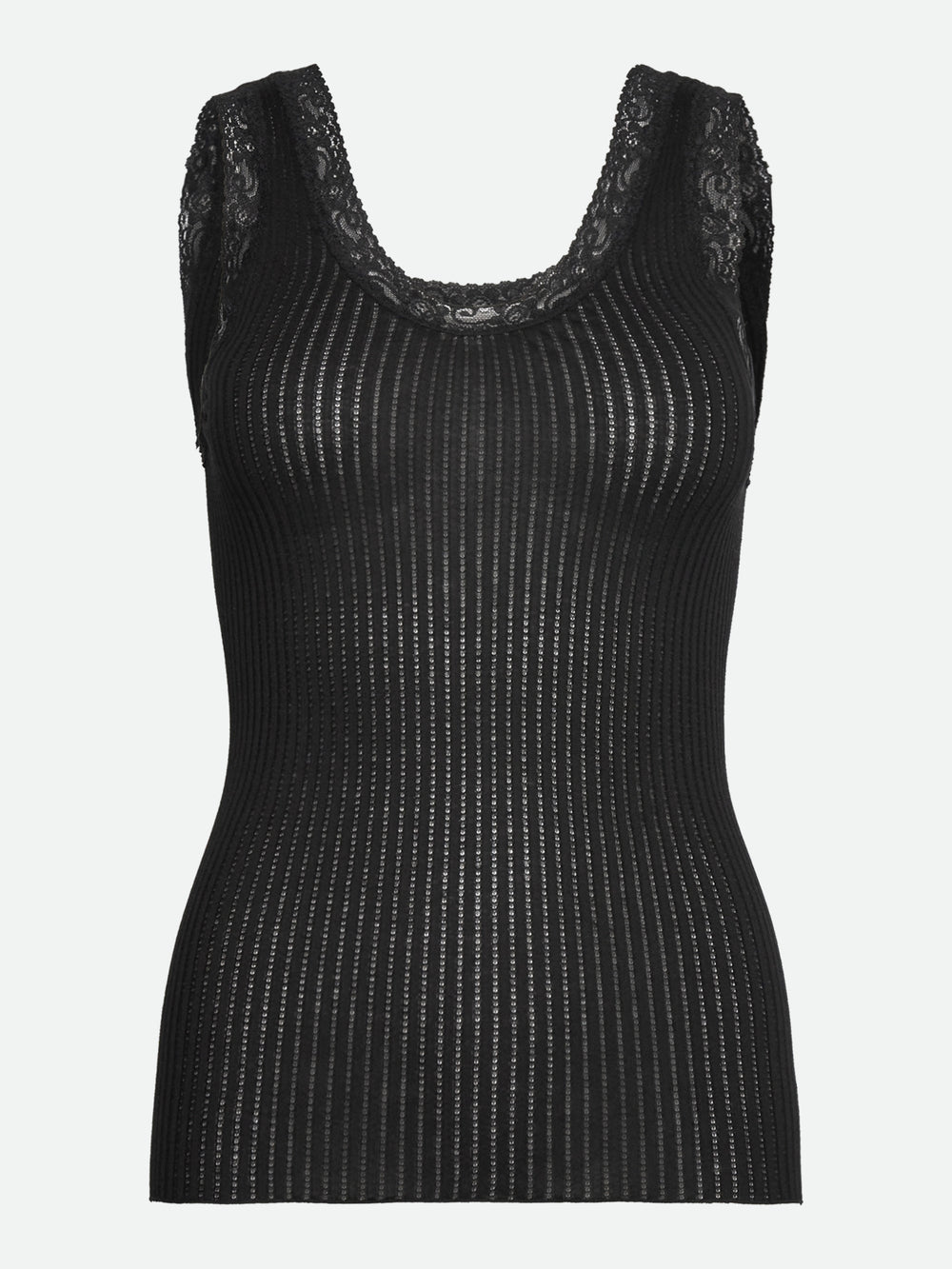 Rosemunde Belize U-neck Lace Top 102009