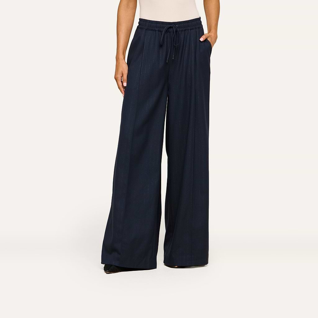 L'Agence Connie Drawstring Pinstripe Trouser 20006ISP