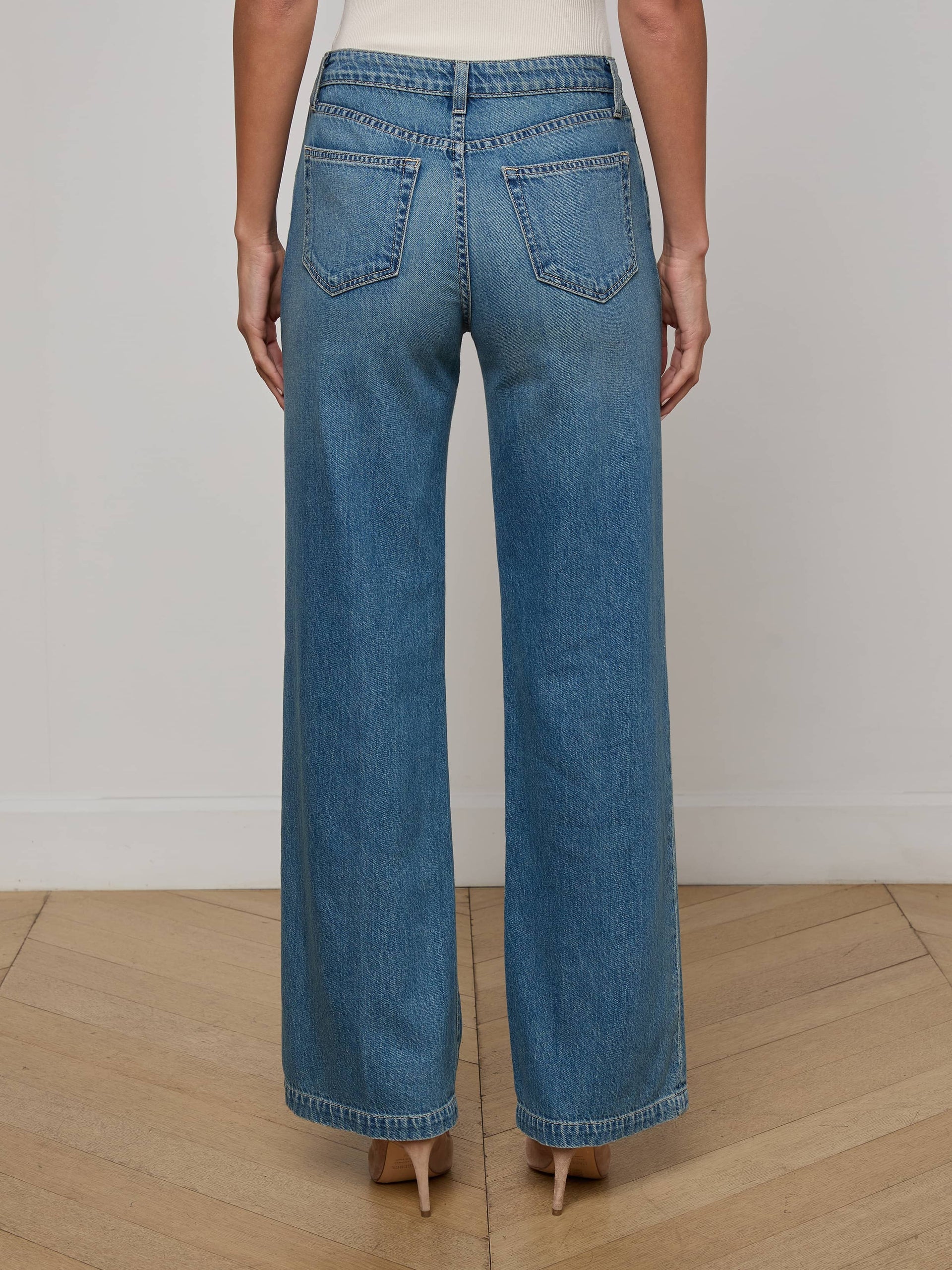 L'Agence Scottie H/R Wide Leg 2859BRI