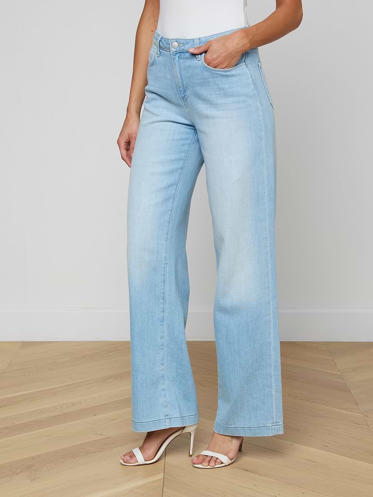 L'Agence Scottie H/R Wide Leg 2859RDM