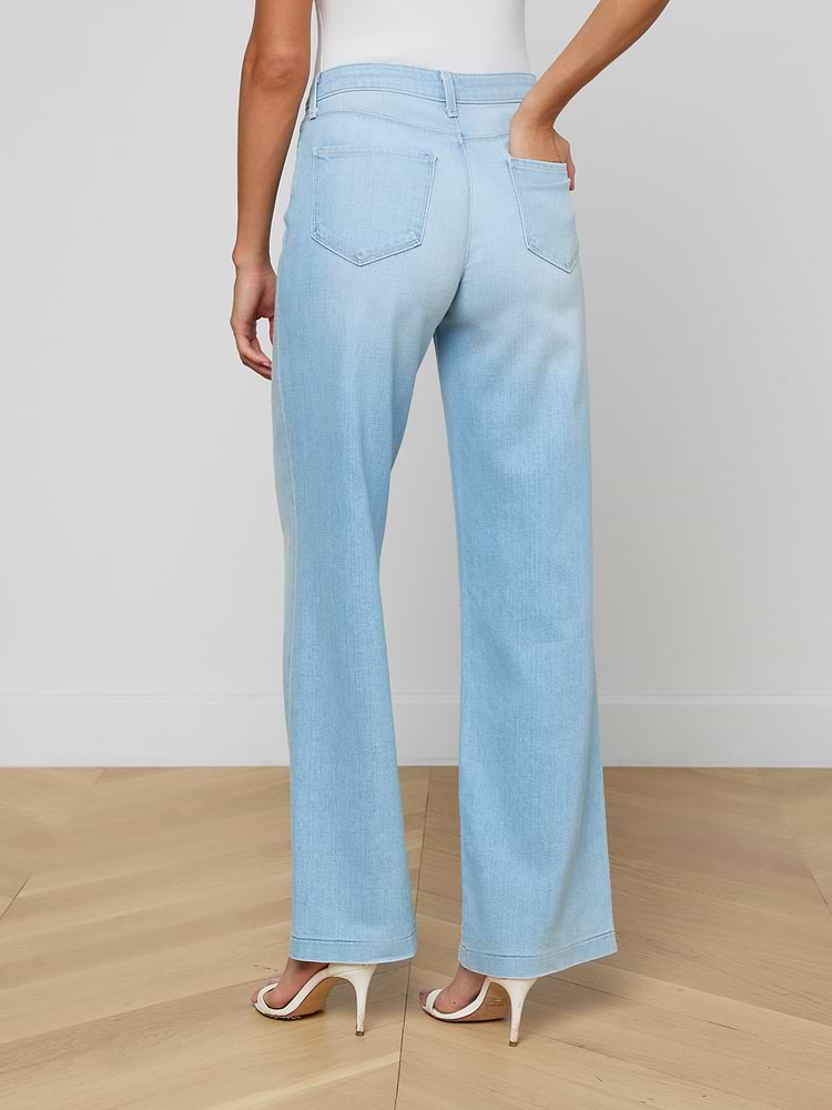 L'Agence Scottie H/R Wide Leg 2859RDM