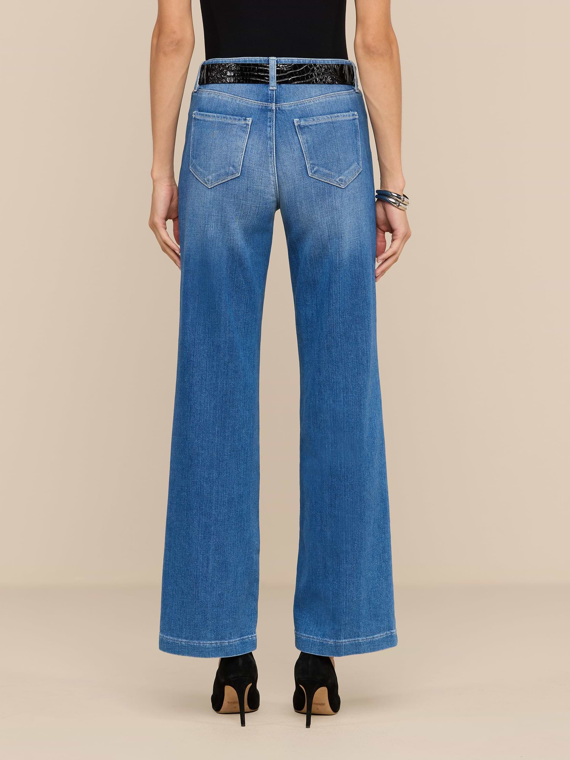 L'Agence Scottie Wide Leg Jean in Sullivan