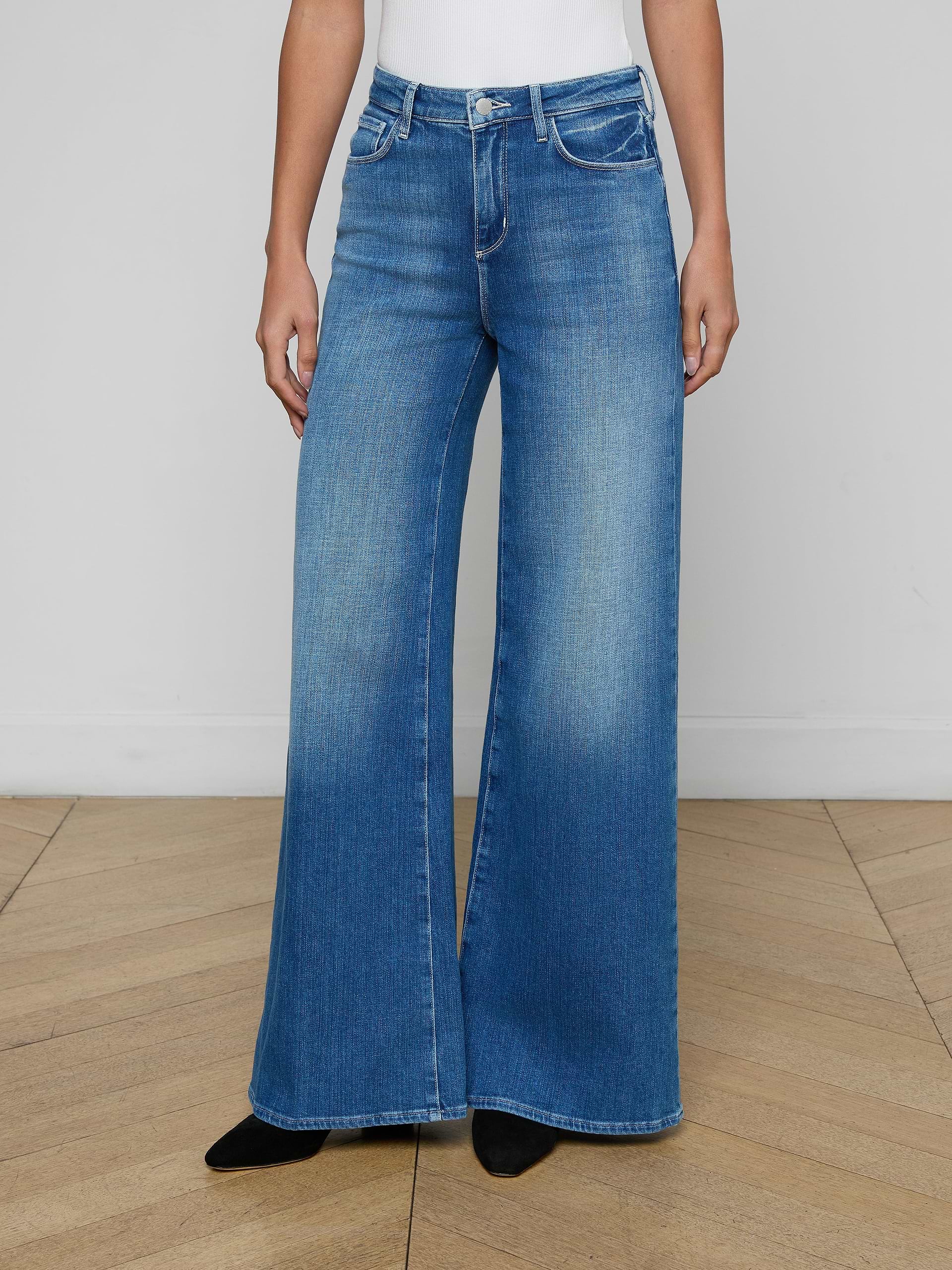L'Agence Quincy H/R Wide Leg Jean 2943RDM