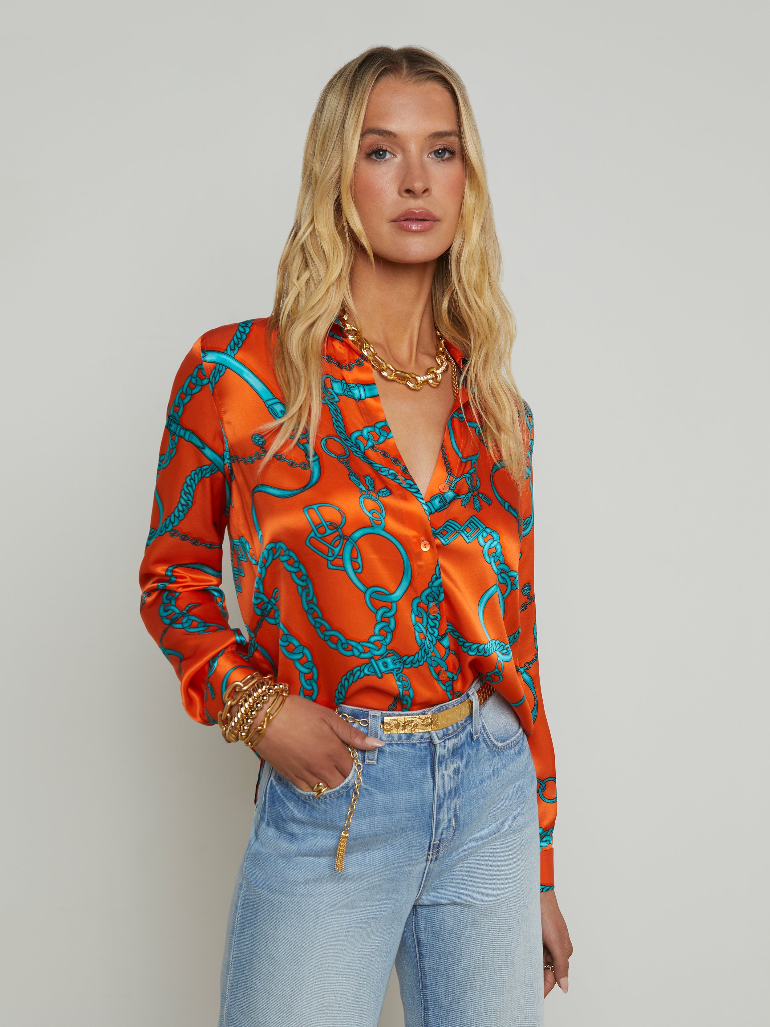L'Agence Tyler Blouse 40223BCL