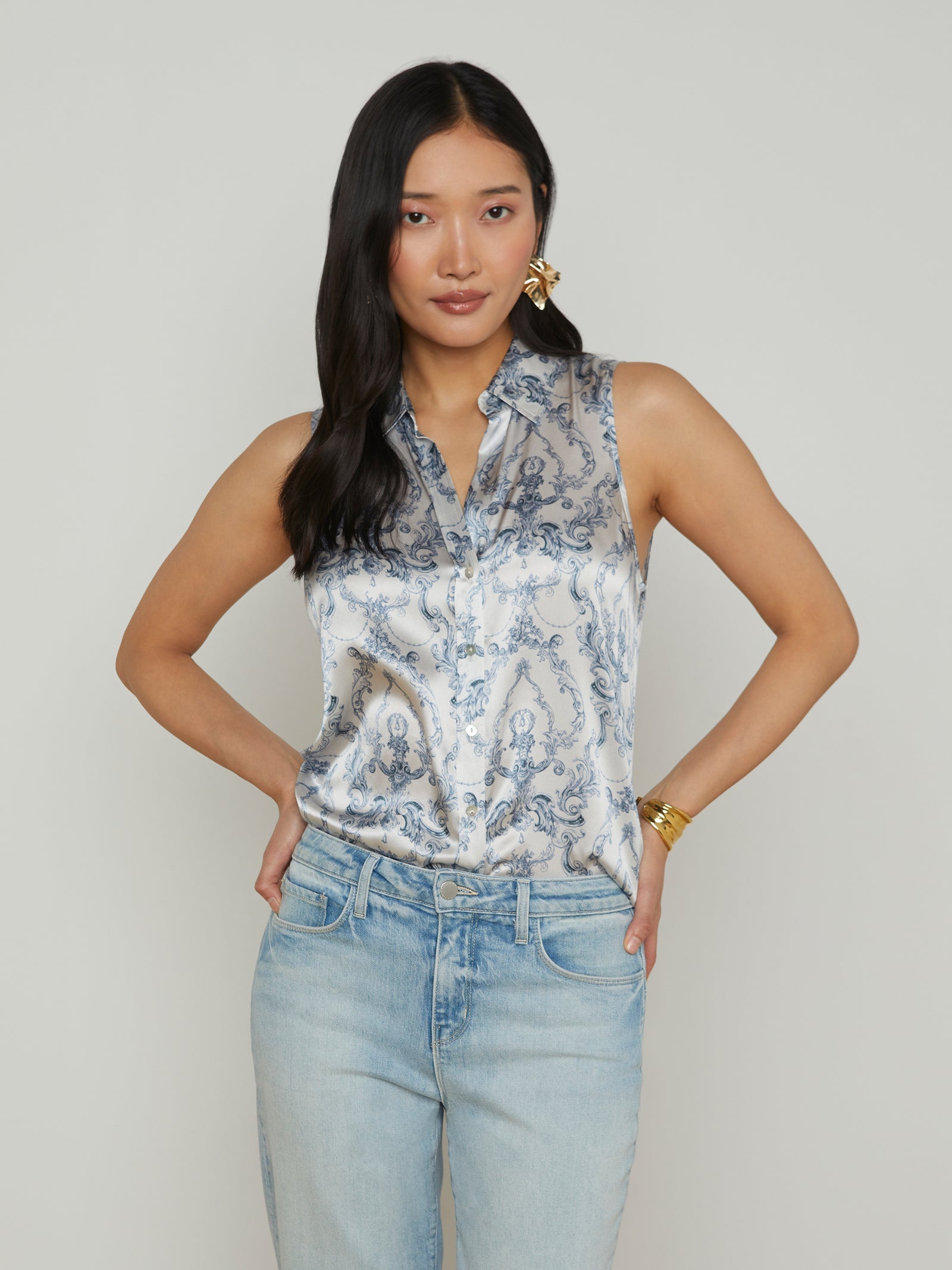 L'Agence Emmy Sleeveless Blouse 40542SZC