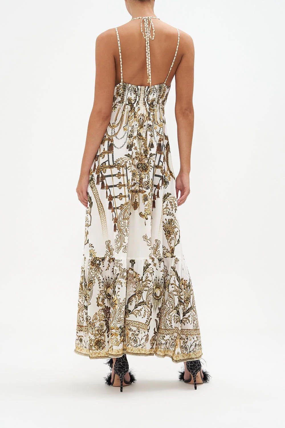 Camilla Tiered Dress With Hardware 20354