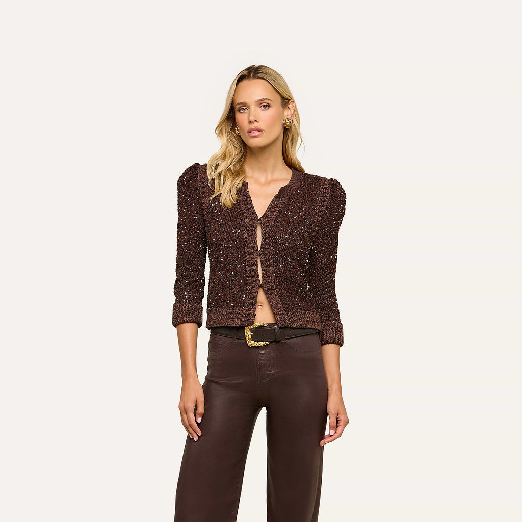 L'Agence Thistle Sequined Cardigan 80279CLO2