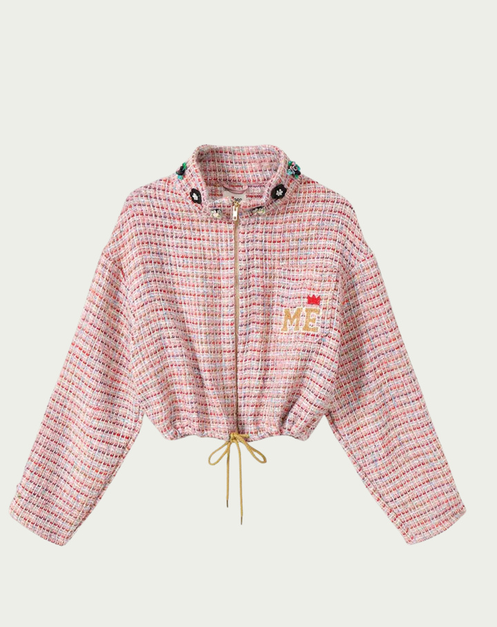 Me369 Ivy Cropped High Neck Zip 50361