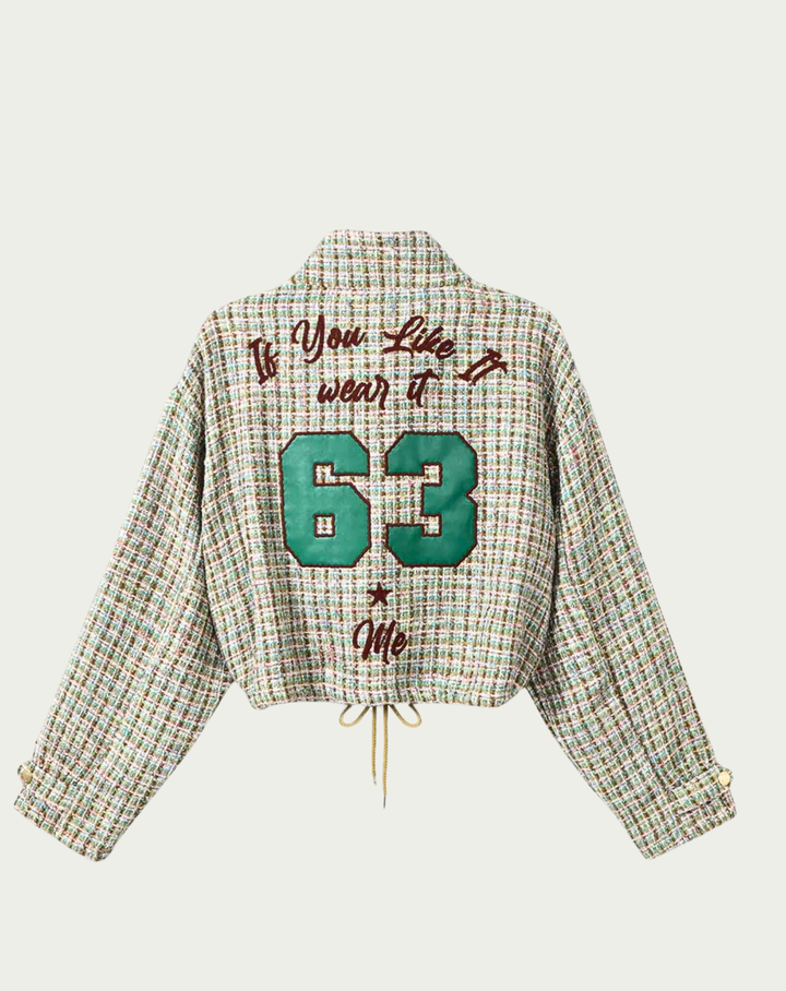 Me369 Ivy Cropped High Neck Zip 50361