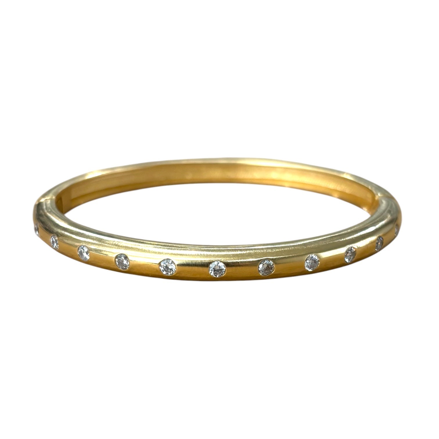 TAT2 B407 Viera Signature Row Bangle in Gold
