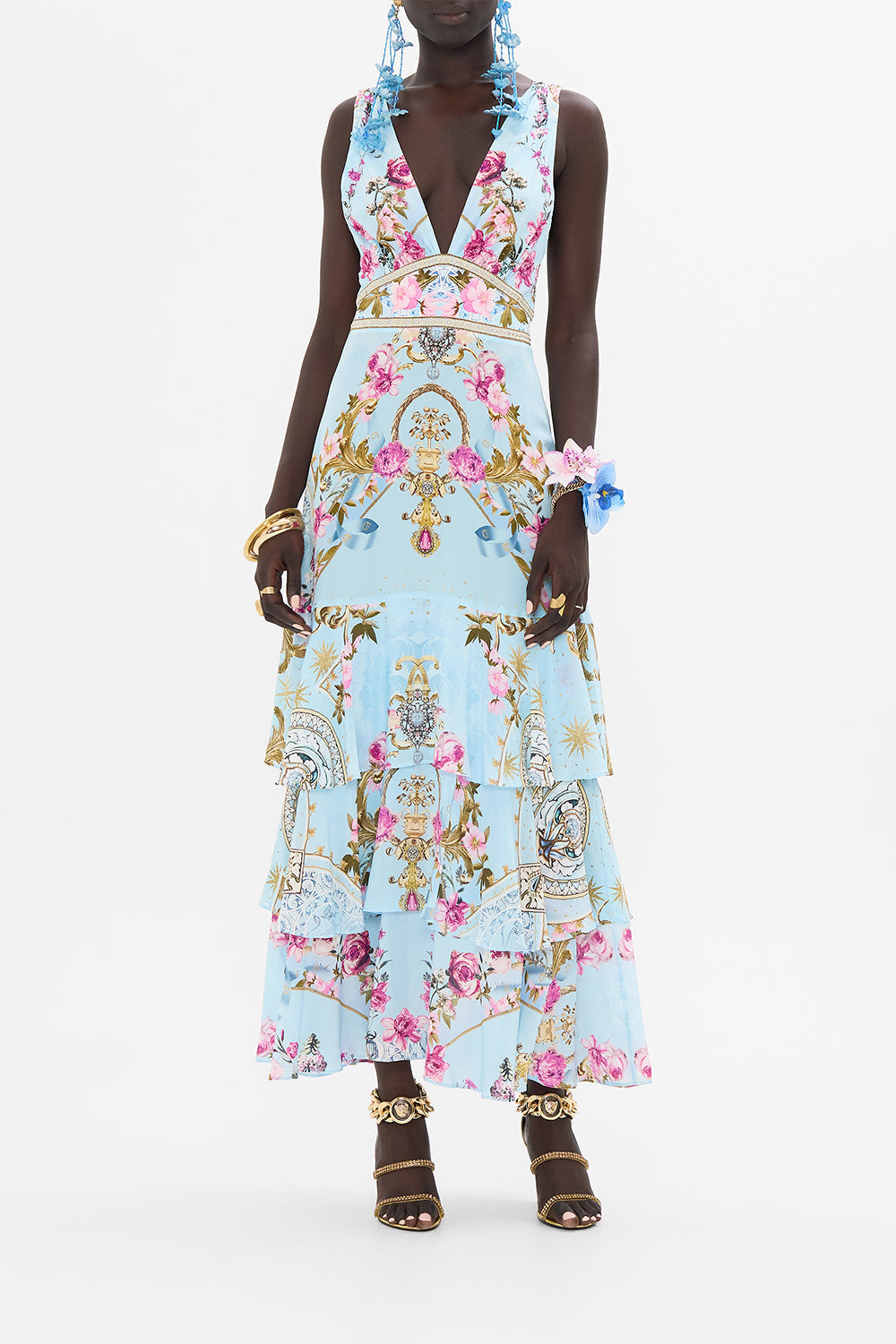 Camilla Tiered Ruffle Hem Dress 26854