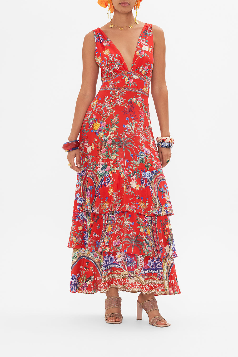 Camilla Tiered Ruffle Hem Dress 26928