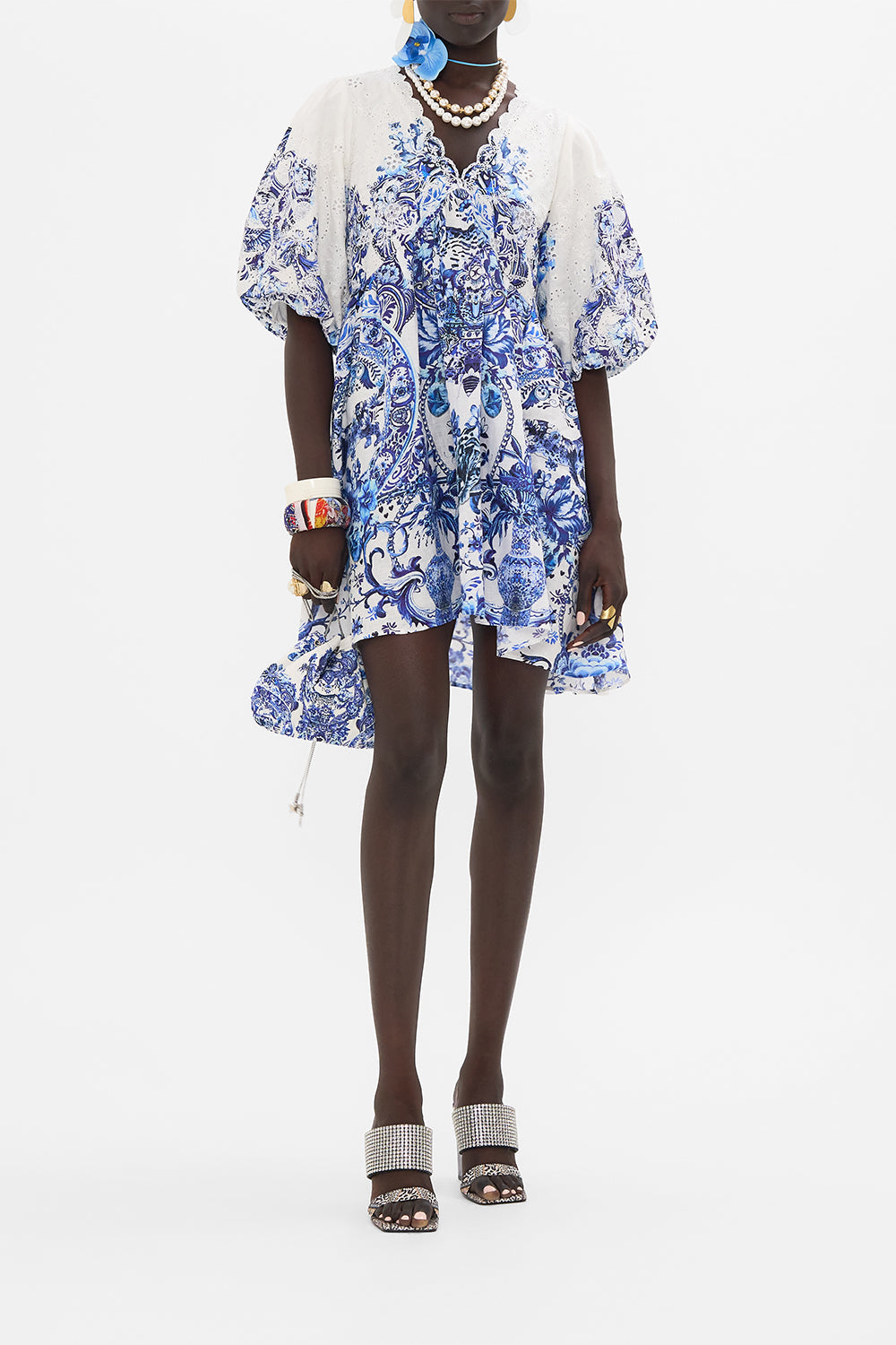 Camilla Puff Sleeve Short Dress 26971