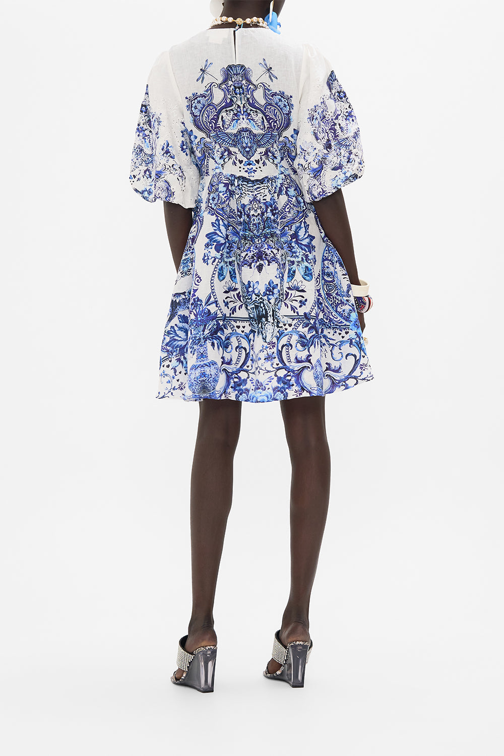 Camilla Puff Sleeve Short Dress 26971