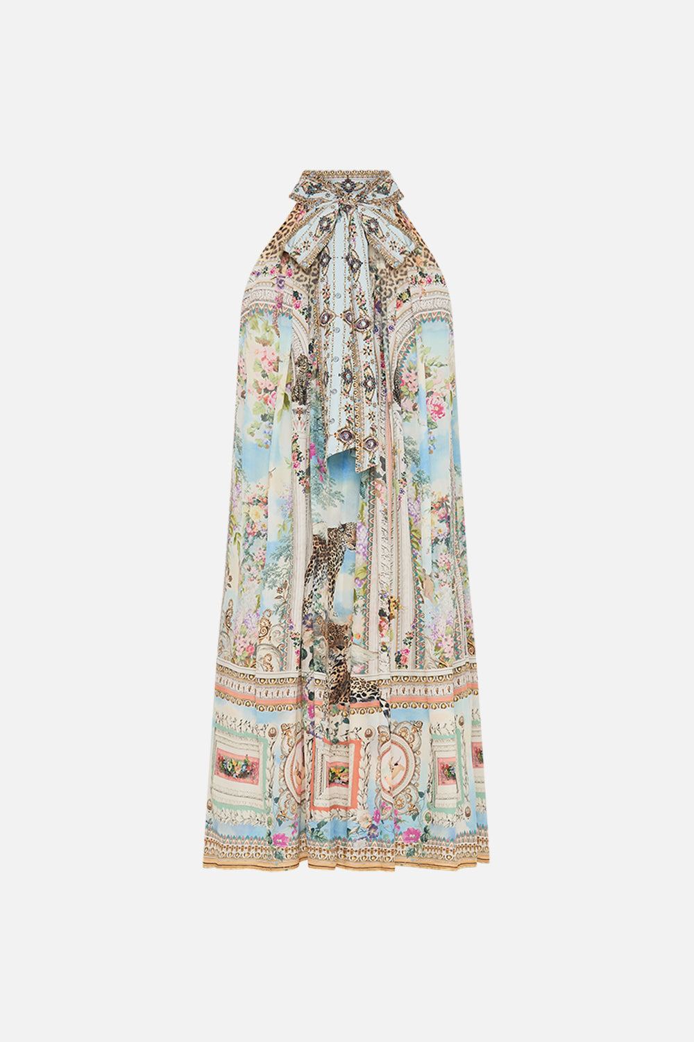 Camilla Tie Neck Mini Dress 31115