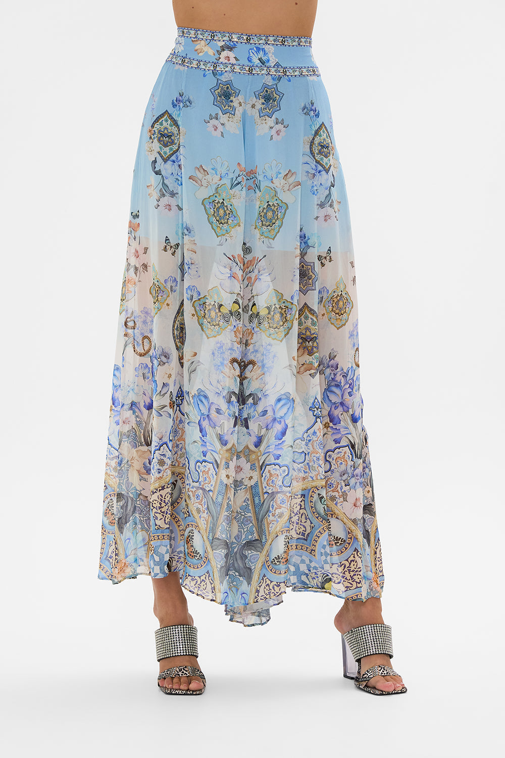 Camilla Sheer Wide Leg Pant in Al Manial Palace Memoirs