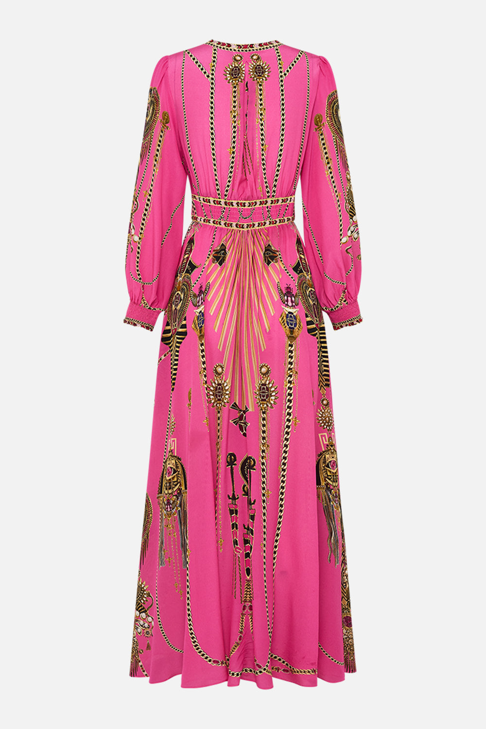 Camilla 32977 Button Dress with Shaped Waistband in Pink