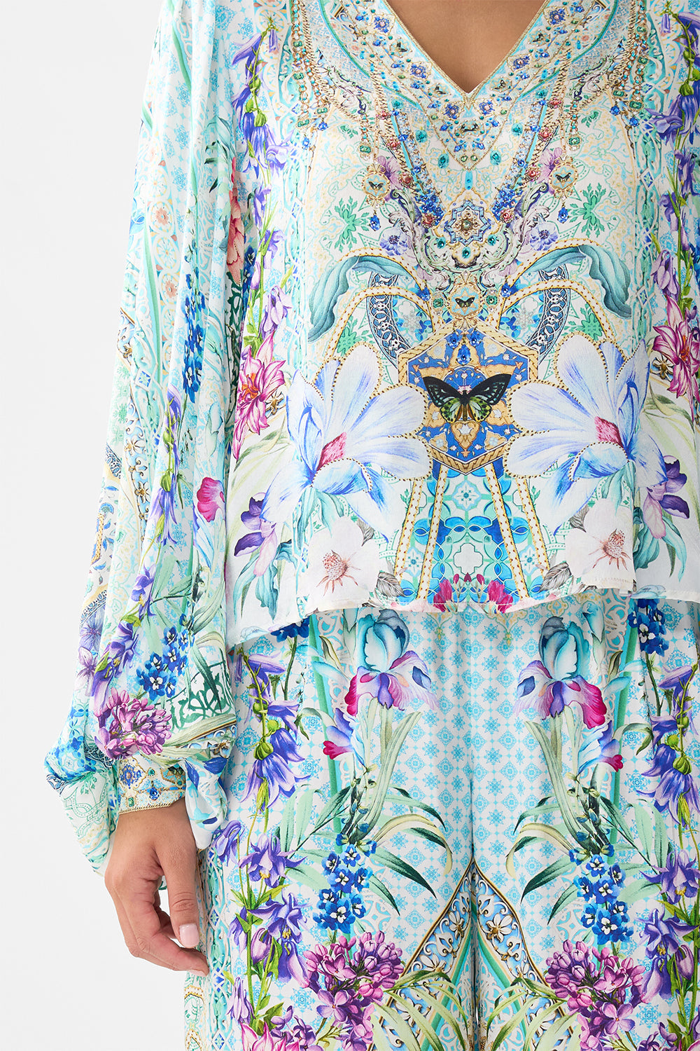 Camilla V-Neck Blouse 33957