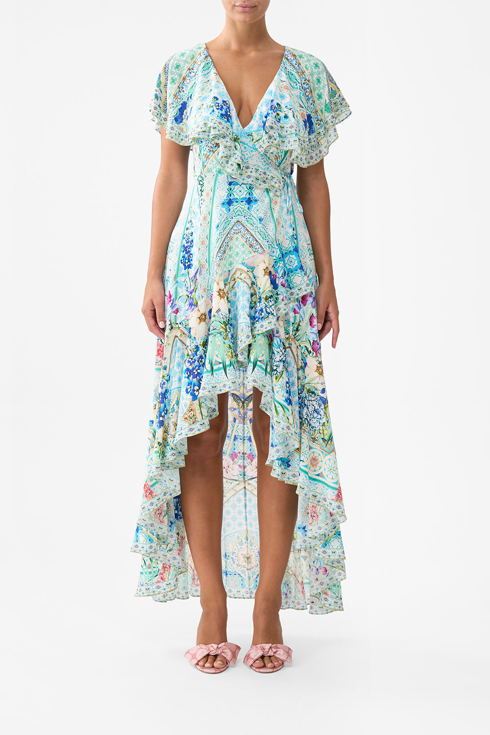 Camilla Frill Sleeve Long Dress 36045