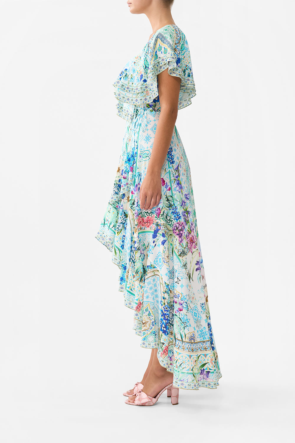 Camilla Frill Sleeve Long Dress 36045