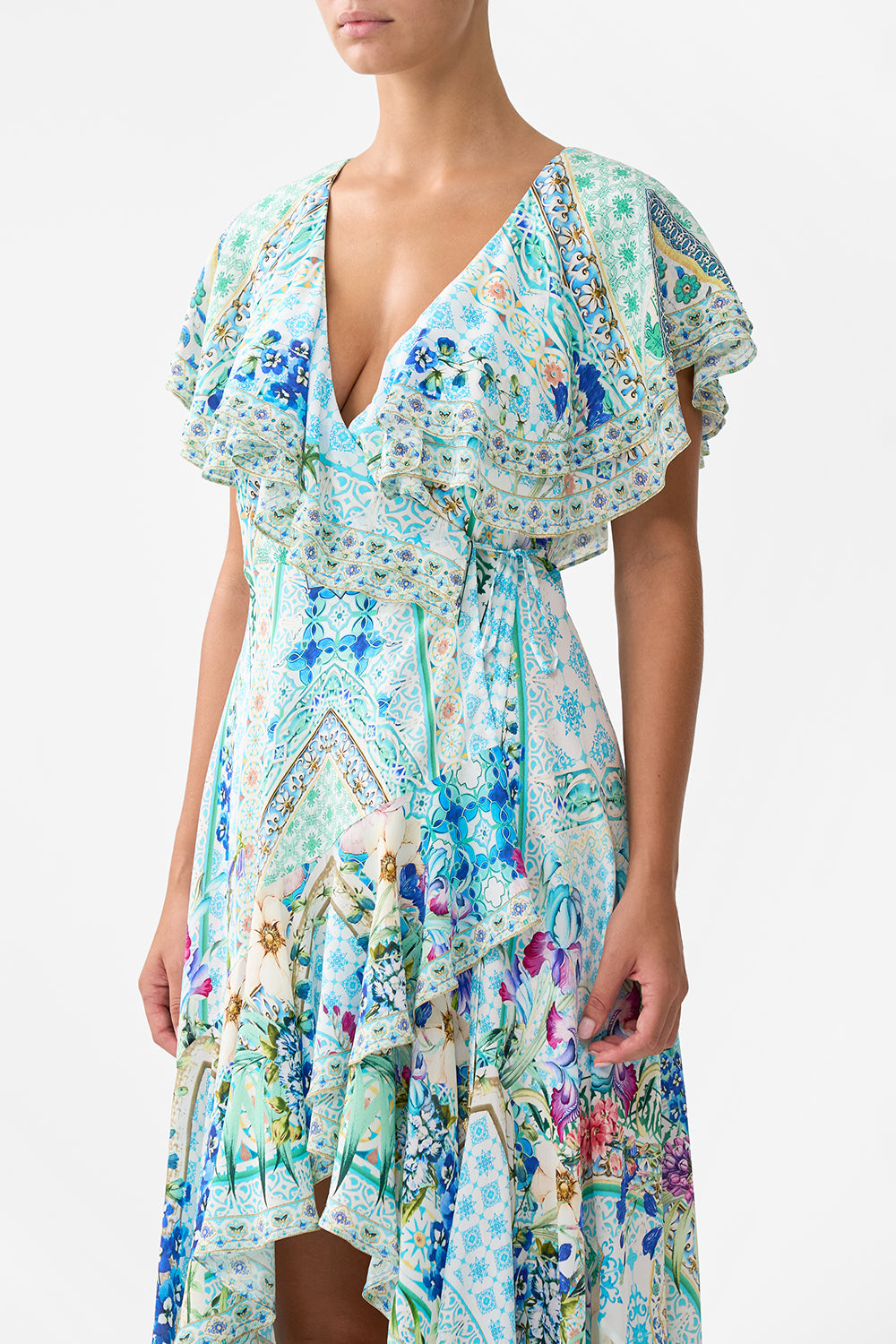 Camilla Frill Sleeve Long Dress 36045