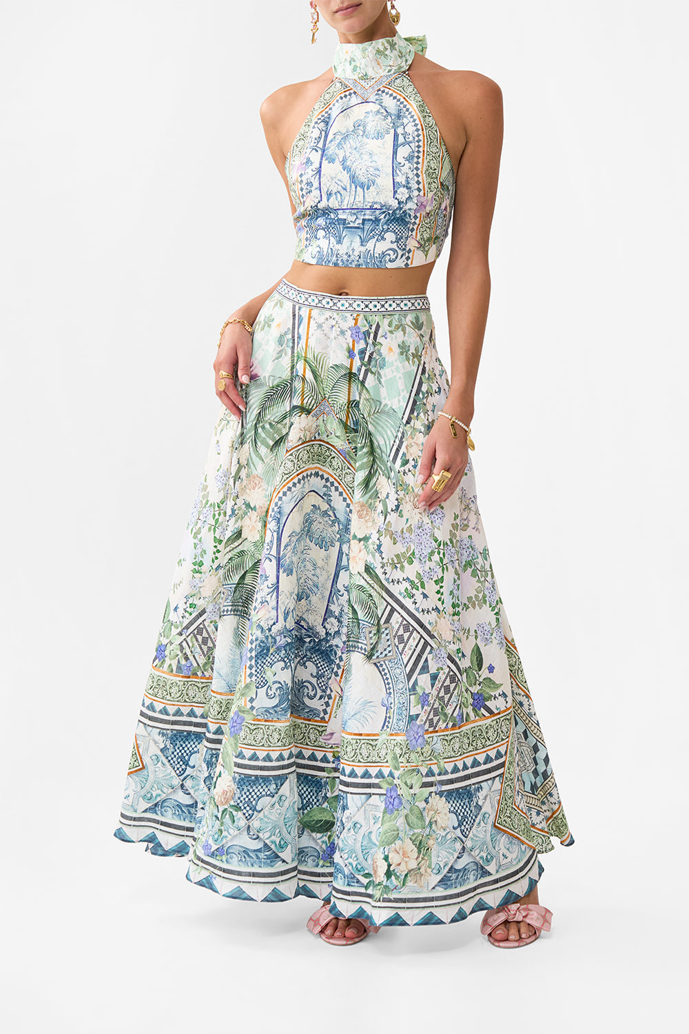 Camilla Halter Tie Back Top 36093