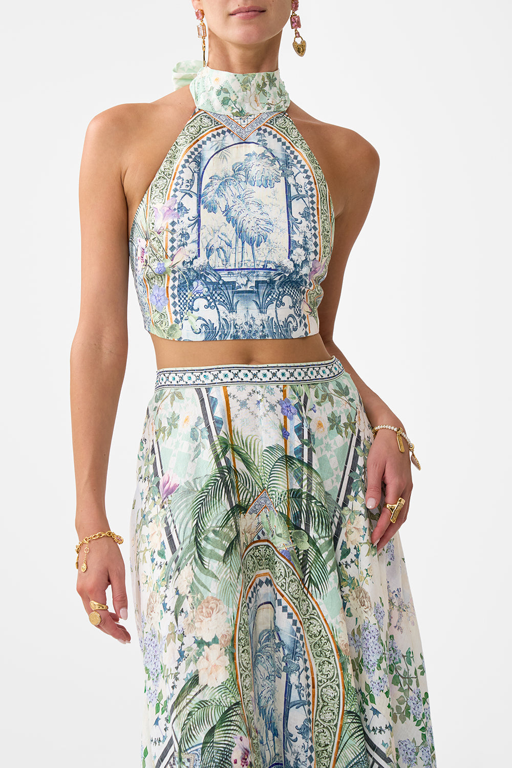 Camilla Halter Tie Back Top 36093