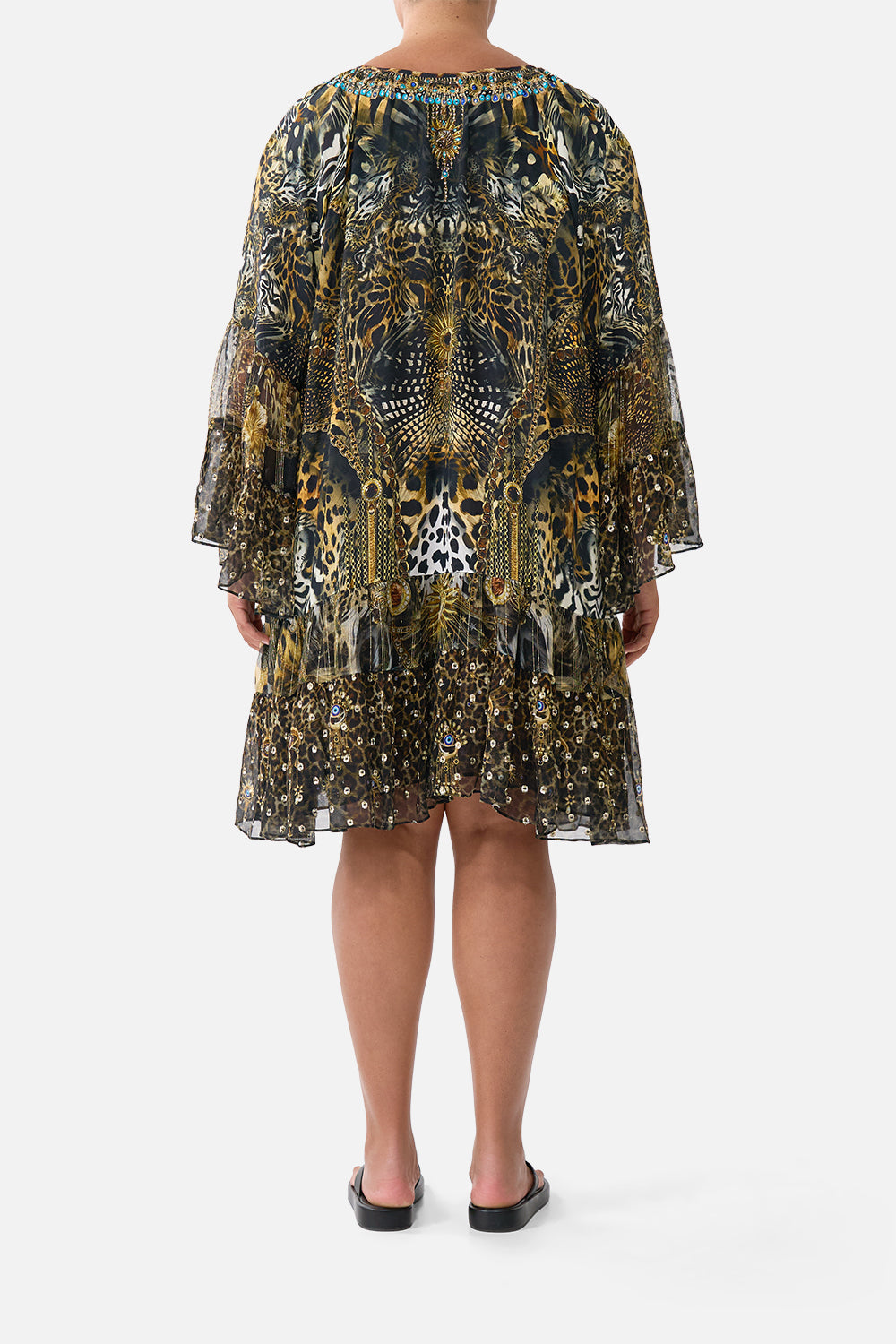 Camilla A-Line Gathered Panel Dress 00038173