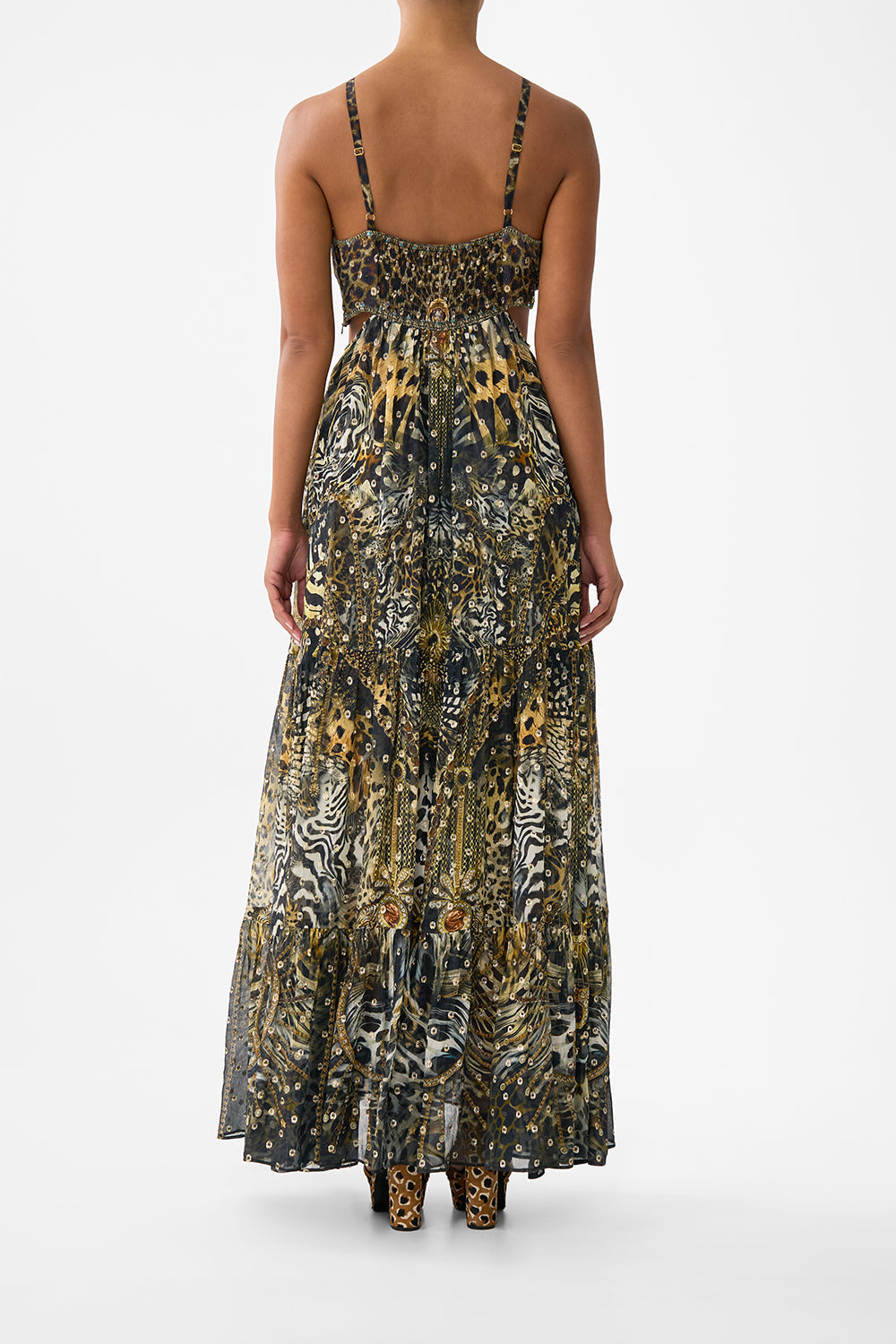 Camilla Gathered Cut Out Dress 38223