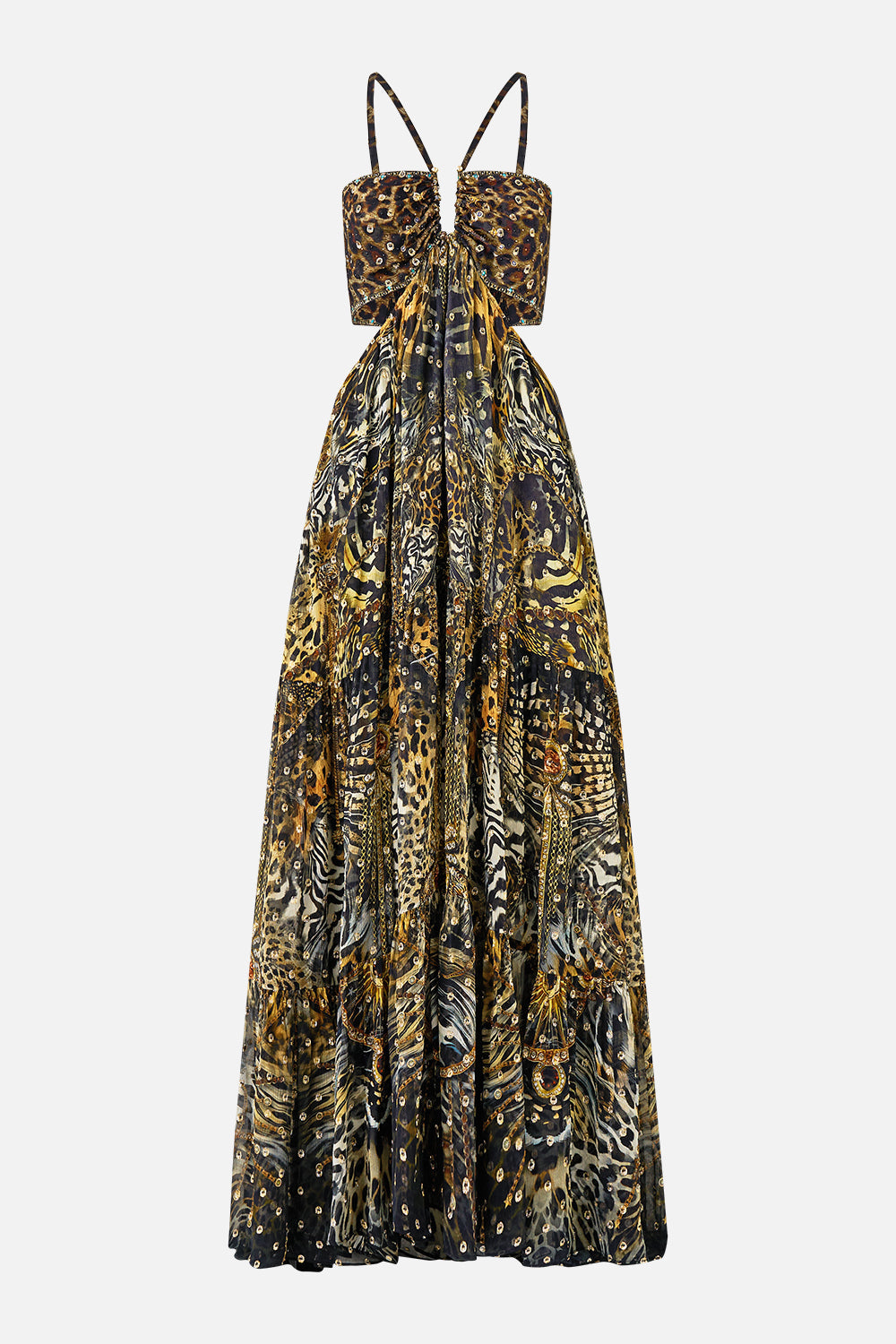 Camilla Gathered Cut Out Dress 38223