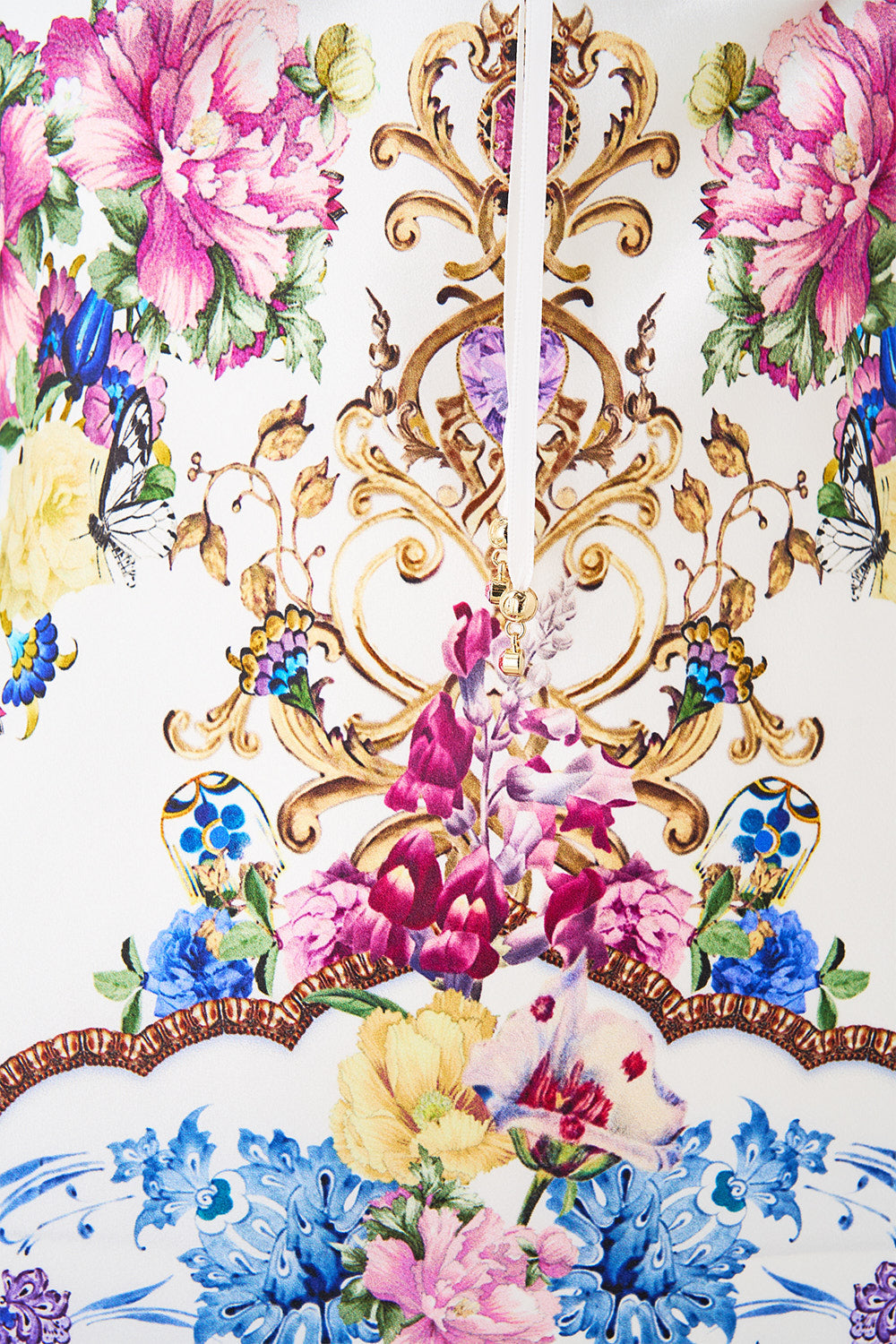 Camilla Gathered Bodice Bias Dress 00038828