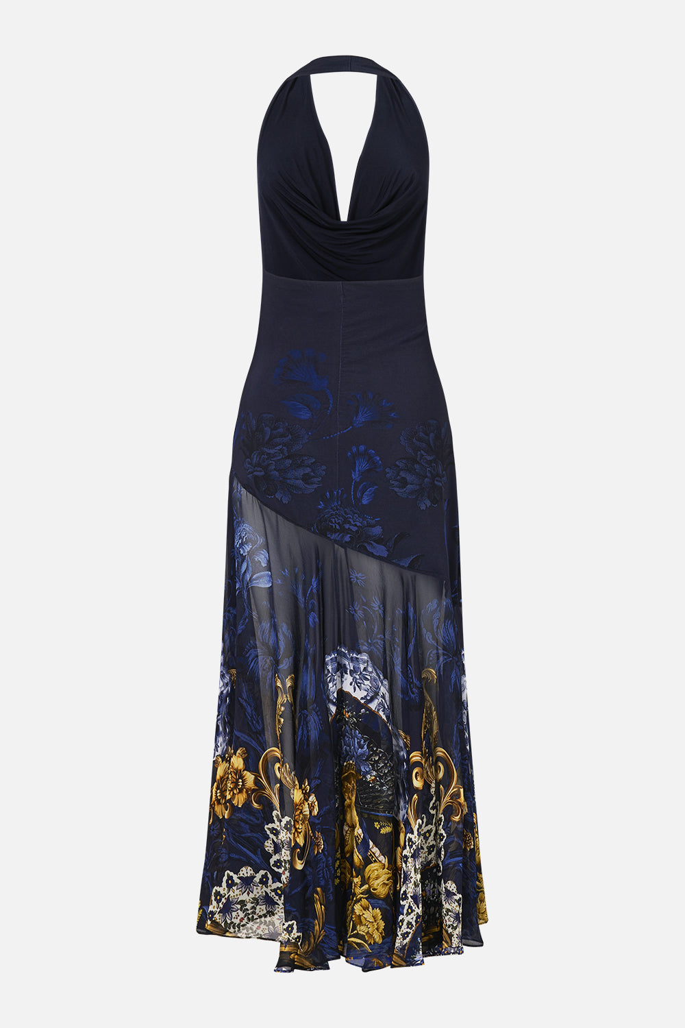 Camilla Cowl Neck Halter Dress 00040219