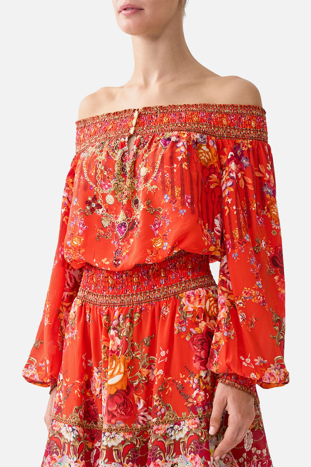 Camilla Off Shoulder Short Dress 00040413