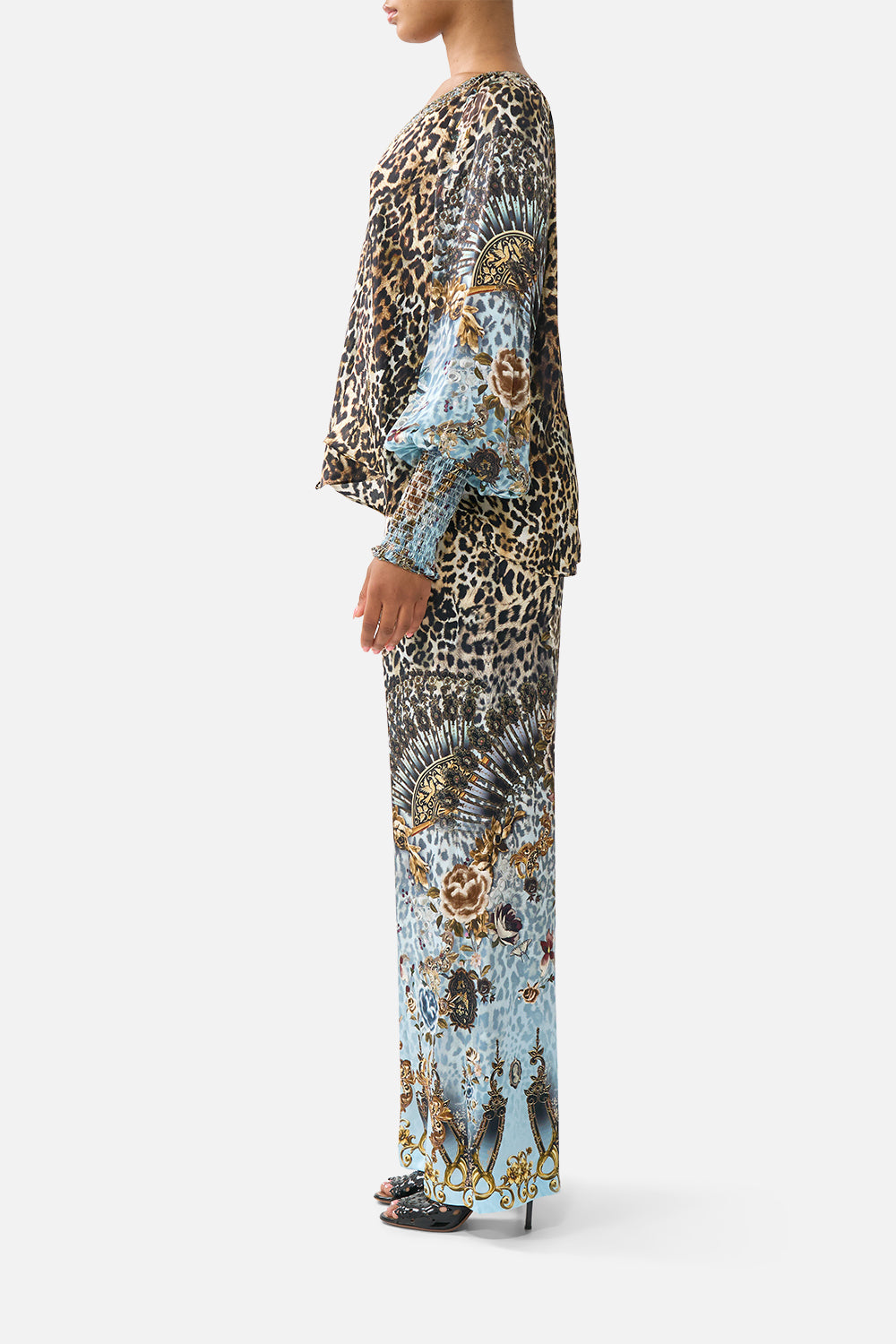 Camilla Shirred Cuff Blouse 41310