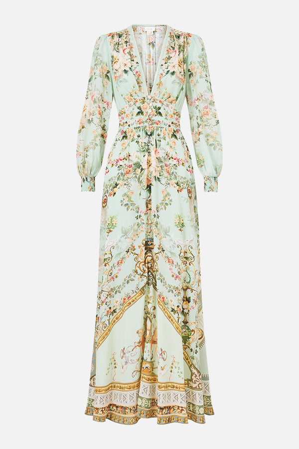 Camilla Button Dress With Shaped Waistband 00042734