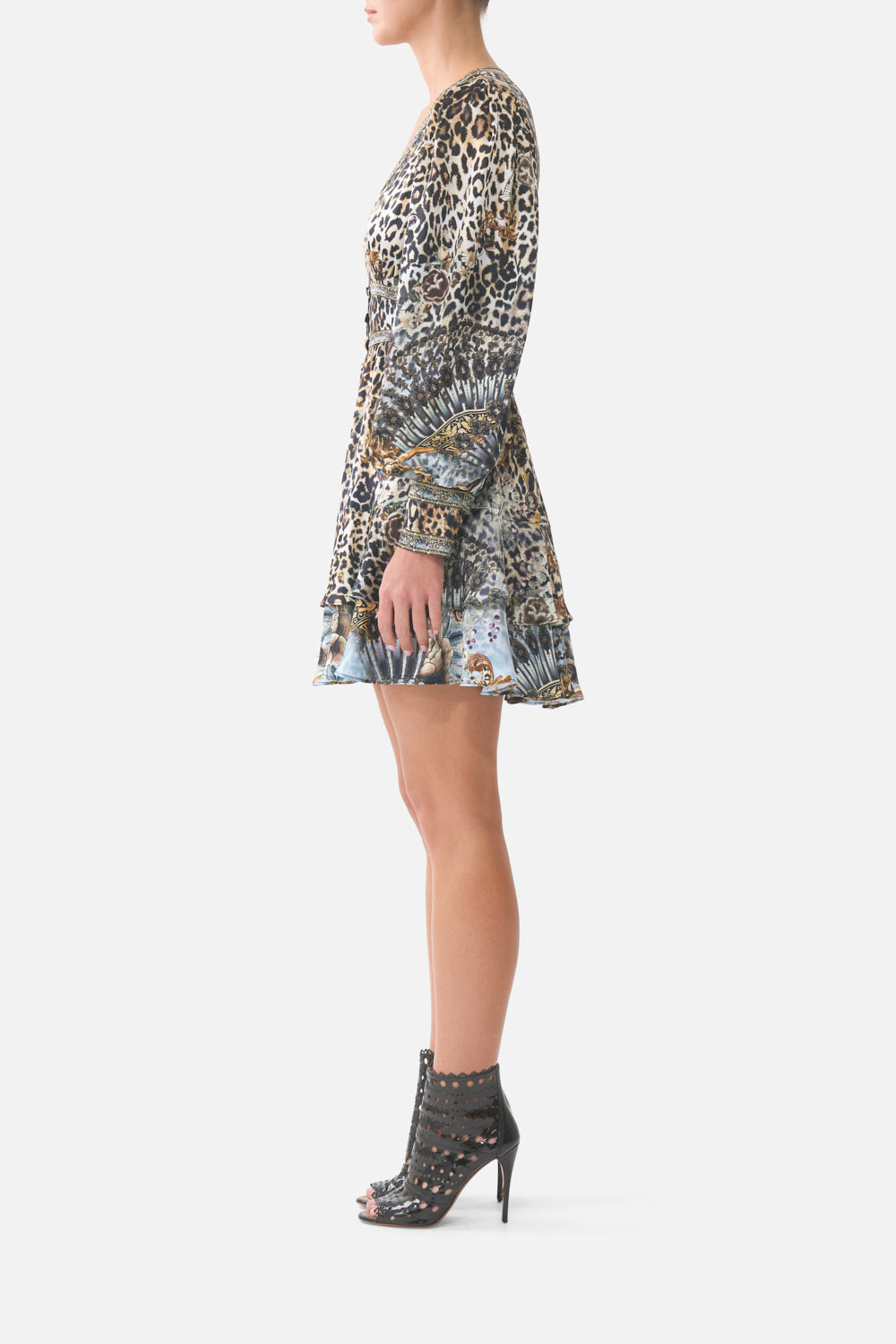 Camilla Button Front Frill Dress 43305