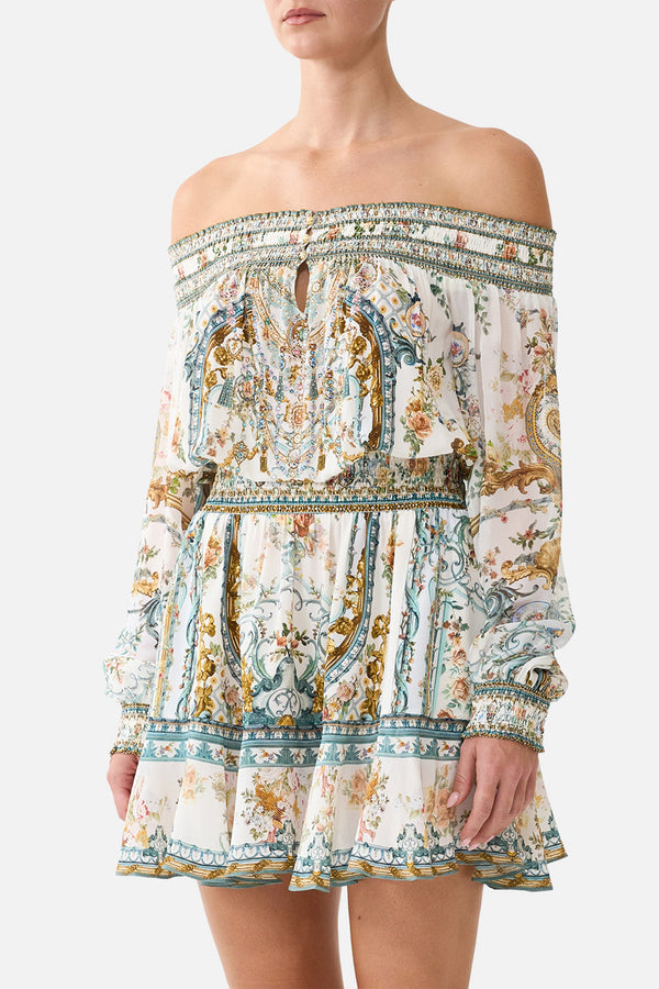 Camilla Off Shoulder Short Dress 00043813
