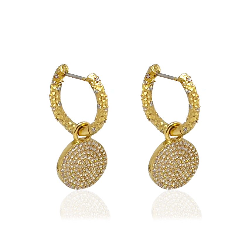 Tat2 Crystal Huggies with Pave E277