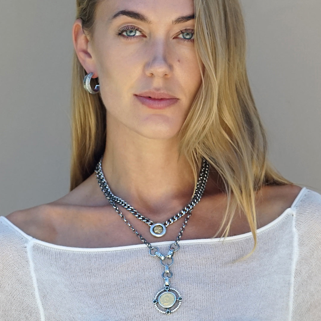 Tat2 N770 Miko Coin Necklace in GLD or VS