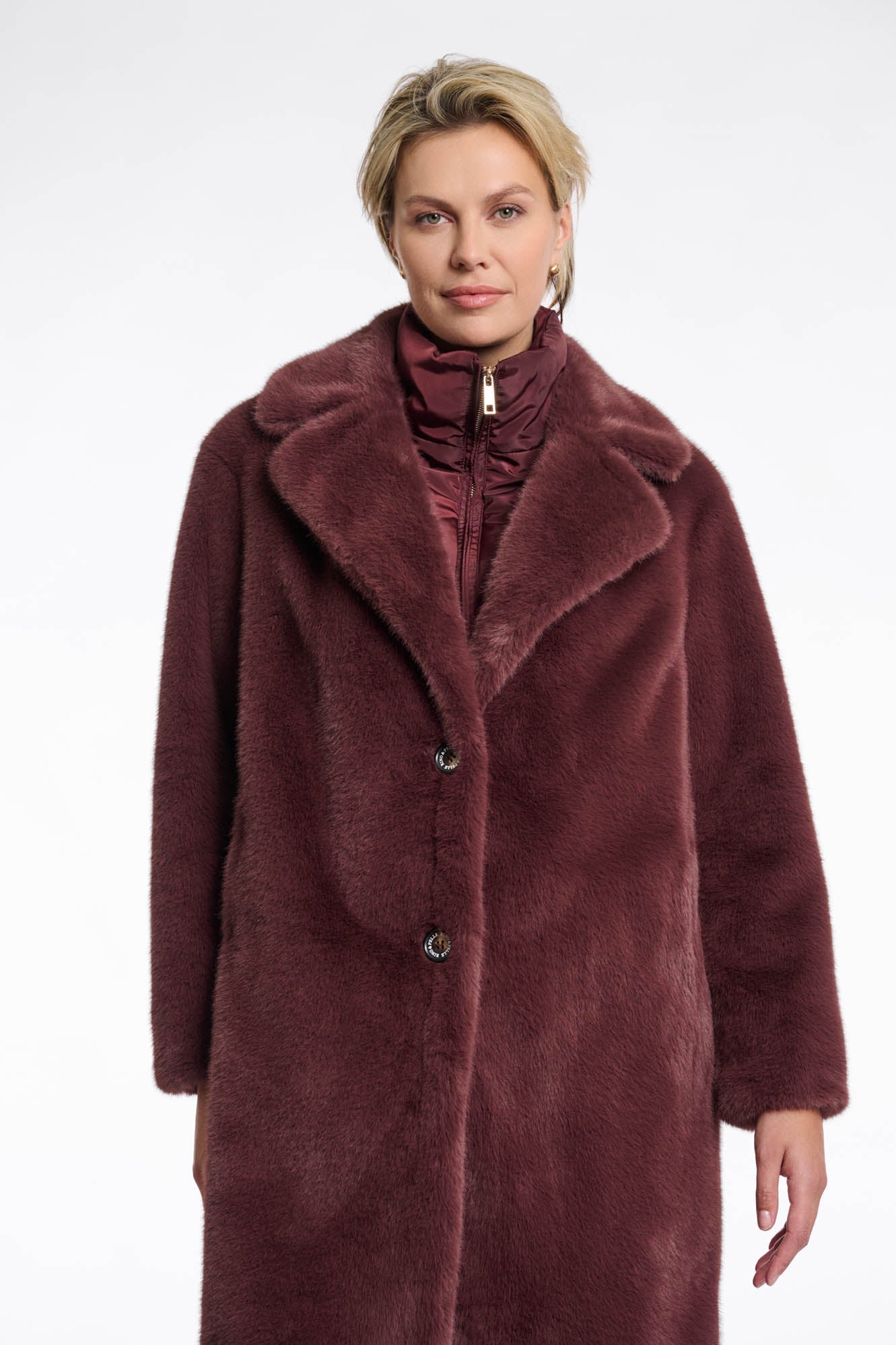 Rino & Pelle Geesje Coat in Chocolate Bean