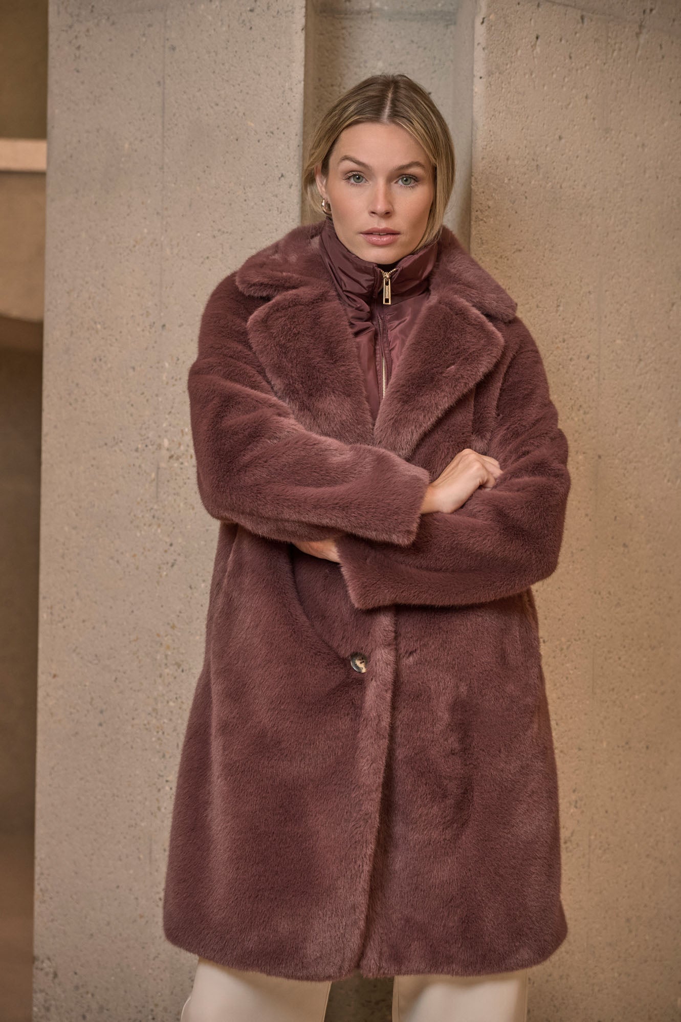 Rino & Pelle Geesje Coat in Chocolate Bean