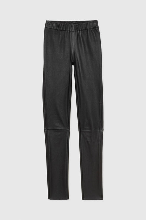 Max & Moi Perlegging Leather Trousers