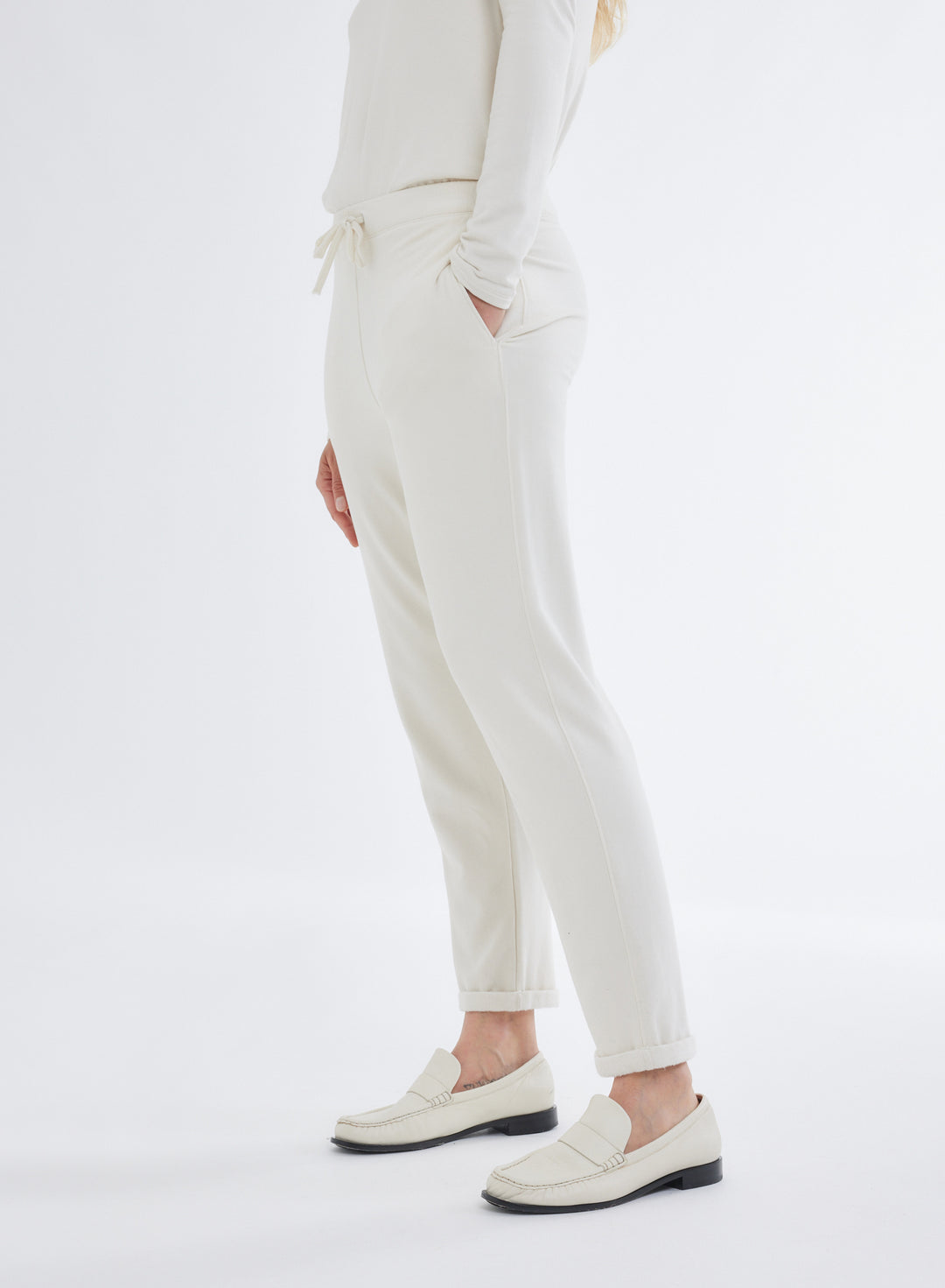 Majestic Filatures Joggers FPA023 in Ivory