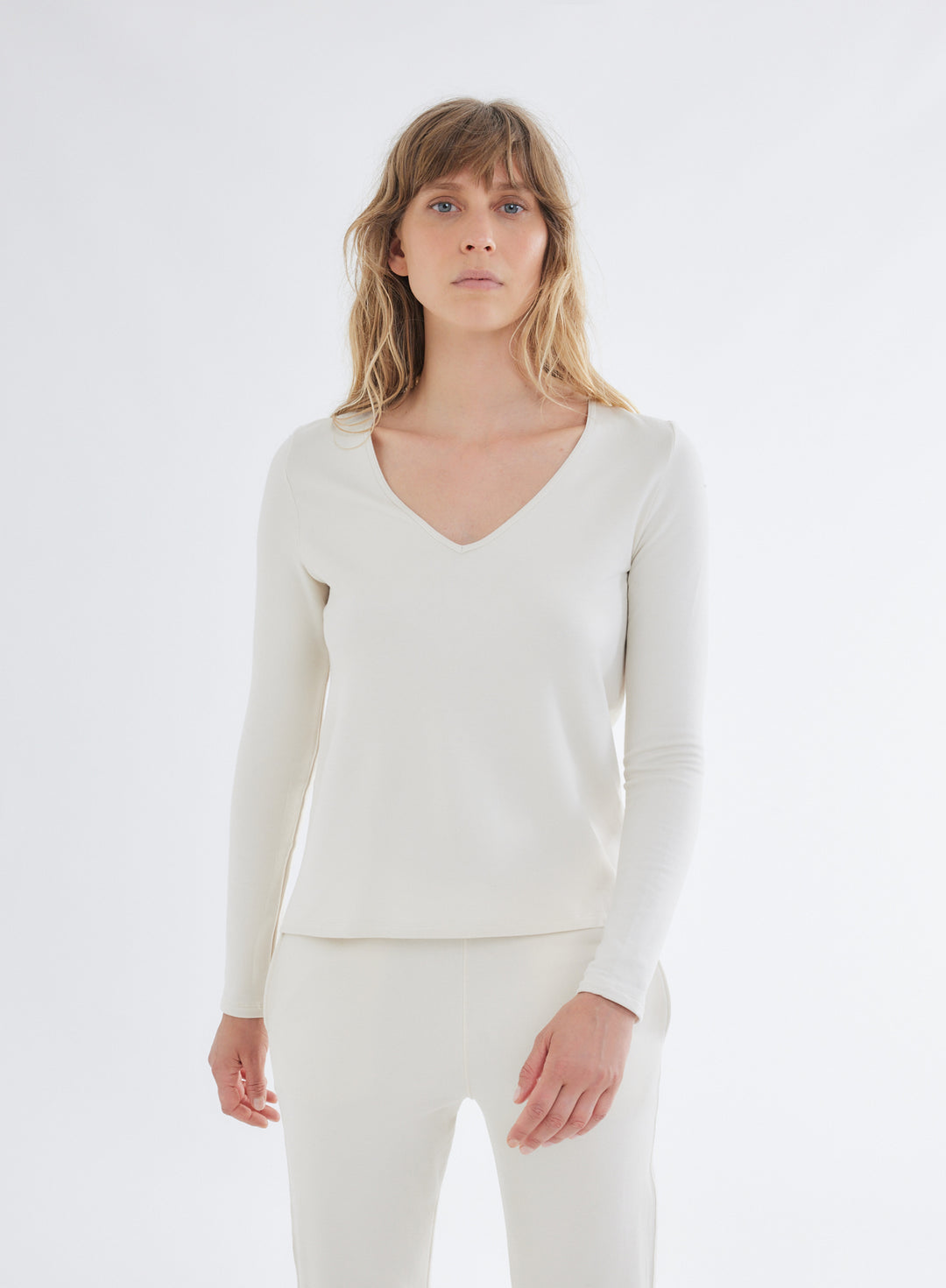 Majestic Filatures Long Sleeve Top FTS856 in Ivory or Black