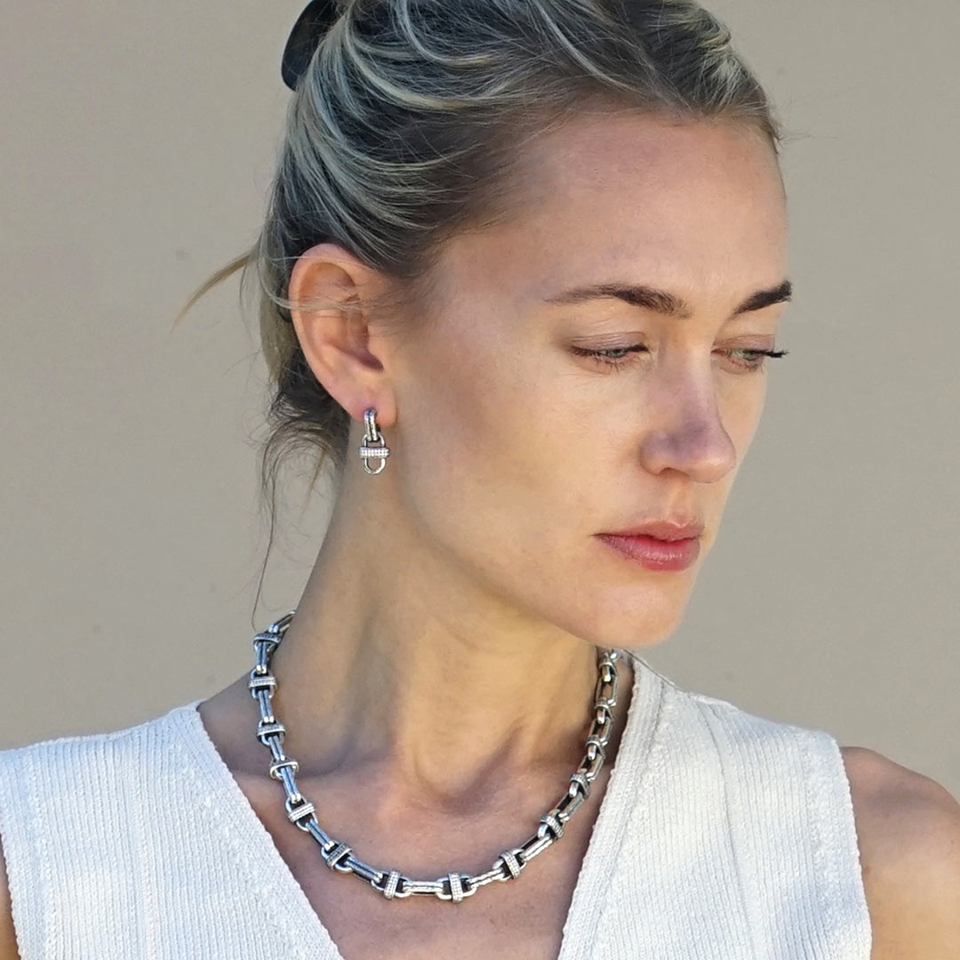 Tat2 N785 Costa Necklace in Vintage Silver
