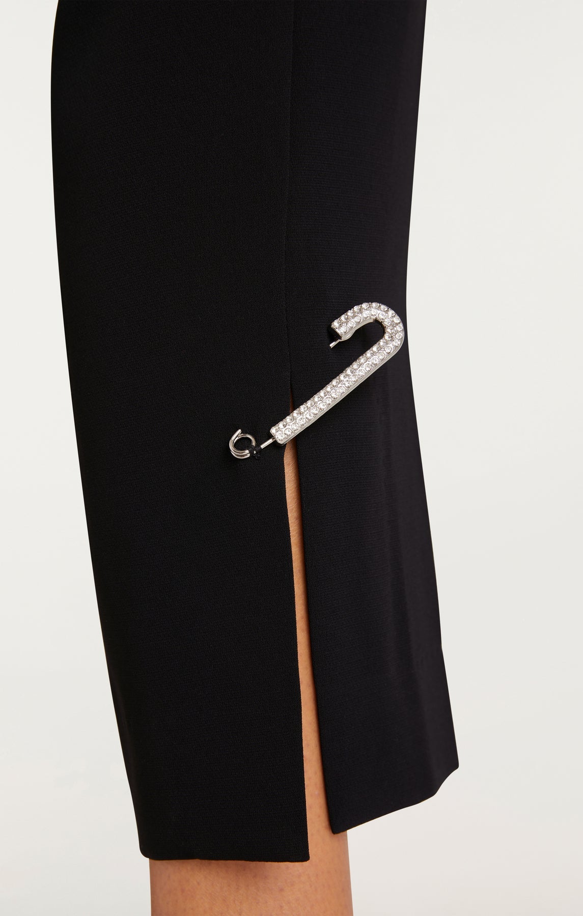 Cinq a Sept Rhinestone Pin Cropped Kerry Pants ZP10121319Z in Black