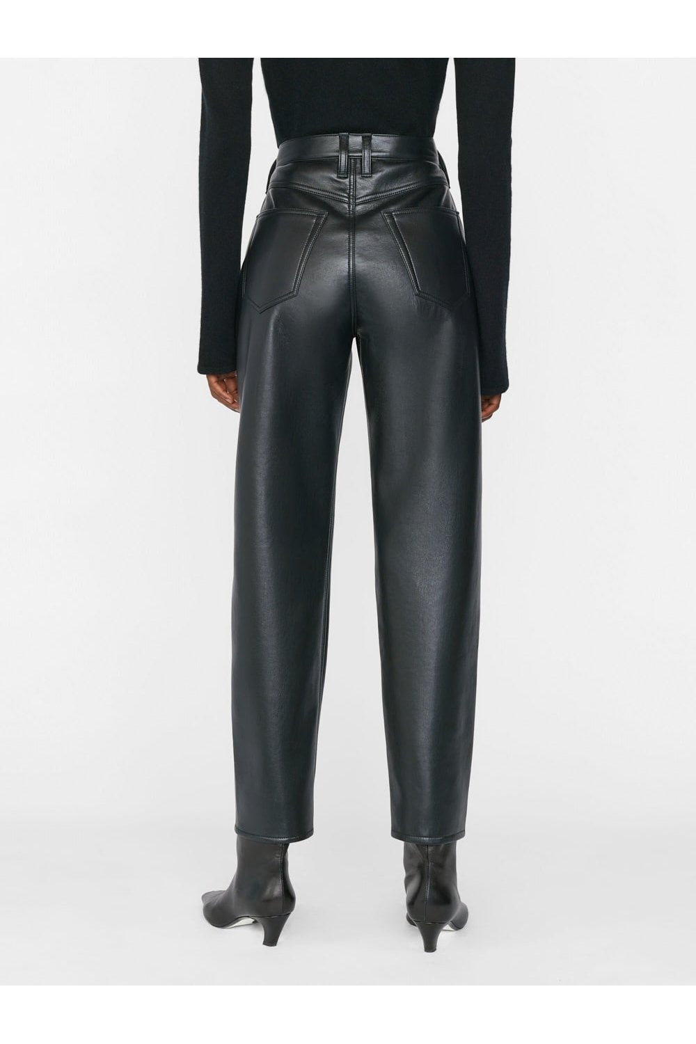 Frame Leather Le High 'N' Tight Straight Trousers